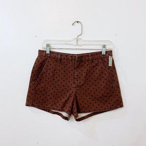 MADEWELL polka dot shorts brown navy